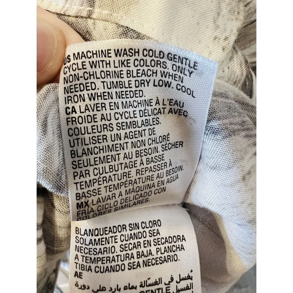 Alfani Intimates Women’s Pajama Top Size XL Grey Marble Short Sleeve NWT - Picture 7 of 7